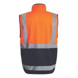 Regatta Pro Zip Collar Hi-Vis Vest Orange/Navy 3X Large 50" Chest