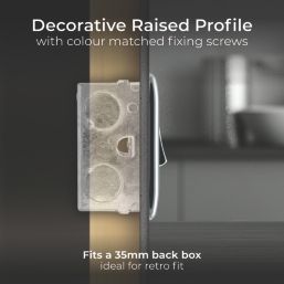 British General Nexus Metal 13A Switched Fused Spur with LED Polished Chrome