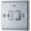British General Nexus Metal 13A Switched Fused Spur with LED Polished Chrome
