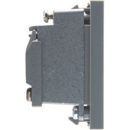 British General  Modular Coaxial TV / FM / DAB Return Socket Grey
