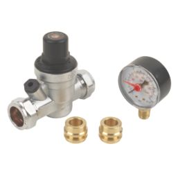PRV With Gauge 1-6bar 15mm x 22mm