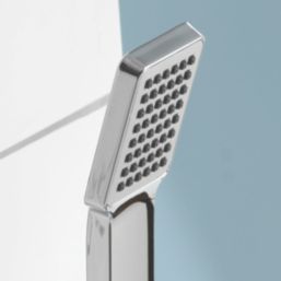 Aqualisa Downtown Chrome 121mm Deck Mounted Dual Control Manual Shower Mixer Tap