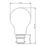 LAP  B22 A60 LED Light Bulb Clear 806lm 3.8W 2 Pack