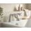 Bristan Colonial Chrome-Plated 158mm Deck Mounted Cross Head 2 Tap Holes Bath Mixer Tap