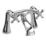 Bristan Colonial Chrome-Plated 158mm Deck Mounted Cross Head 2 Tap Holes Bath Mixer Tap