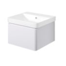 Essentials Genoa Vanity Unit with Basin Matt White 500mm x 460mm x 360mm