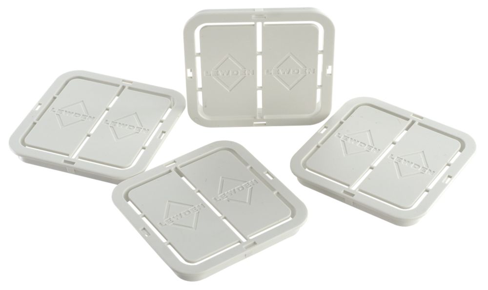 Lewden 1Entrance PRO Board Rear Grommet 60mm x 60mm 4 Pack Screwfix