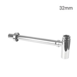 Flomasta  Telescopic Bottle Trap Chrome 32mm