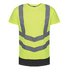 Regatta Pro Short Sleeve Hi-Vis T-Shirt Yellow / Navy XX Large 50" Chest