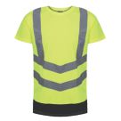 Regatta Pro Short Sleeve Hi-Vis T-Shirt Yellow / Navy 2X Large 50" Chest