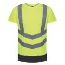 Regatta Pro Short Sleeve Hi-Vis T-Shirt Yellow/Navy 2X Large 50" Chest