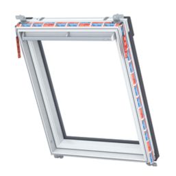 Keylite  Manual Centre-Pivot White Painted Timber Double-Glazed Roof Window Clear 550mm x 780mm