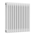 Reina 600mm x 605mm 2648BTU White Horizontal 3 Column Radiator