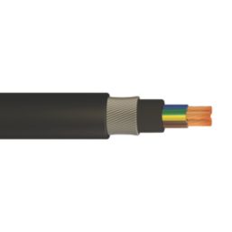 Time 6943X Black 3-Core 4mm² Armoured Cable 25m Coil