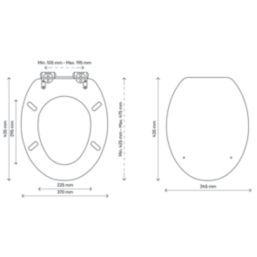 Pilica Soft-Close Toilet Seat Moulded Wood Beach