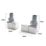 Towelrads  15mm x 1/2" Chrome Corner Designer Manual Radiator Valve & Lockshield  2 Pack