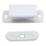 Essentials 1-Hole Magnetic Cabinet Catch White 45mm x 16mm 10 Pack