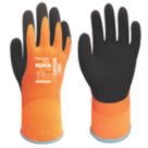 Wonder Grip WG-338 Thermo Plus Thermal Waterproof Gloves Orange Small