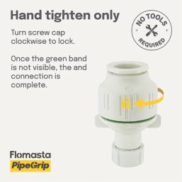 Flomasta  Polybutylene, PEX & Copper Push-Fit Stop End 15mm