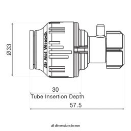 Flomasta  Polybutylene, PEX & Copper Push-Fit Stop End 15mm