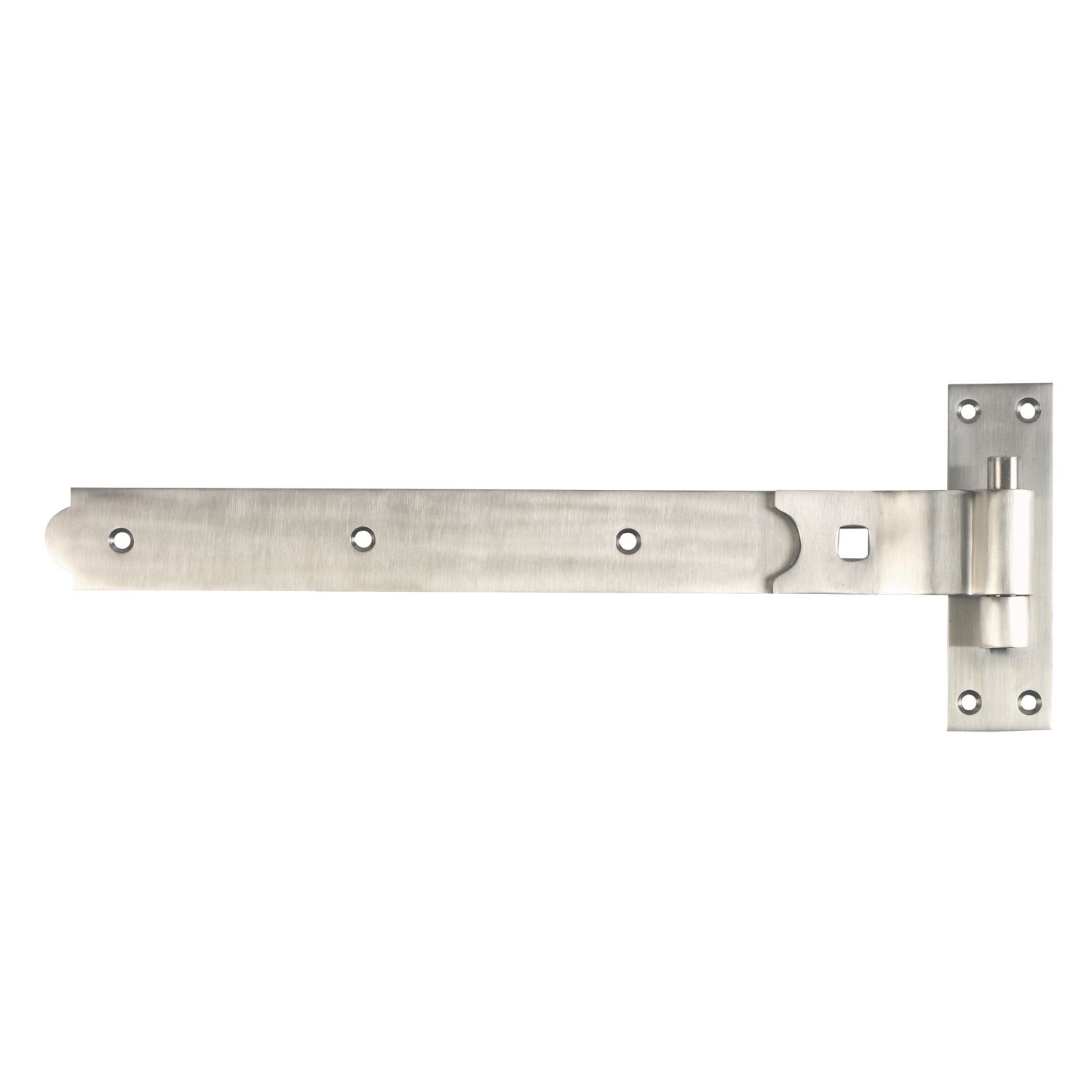 GateMate Stainless Steel Cranked Band & Hook on Plates 164mm x 18" x 450mm 2 Pack (419YV)