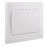 British General 900 Series 10AX 2-Gang 2-Way Light Switch  White
