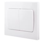 British General 900 Series 10AX 2-Gang 2-Way Light Switch  White
