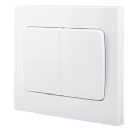 British General 900 Series 10AX 2-Gang 2-Way Light Switch  White