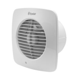 Xpelair DX150HTS 150mm (6") Axial Bathroom or Kitchen Extractor Fan with Humidistat & Timer White 220-240V
