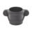 FloPlast Cast Iron Effect Round Pipe Socket Black 68mm