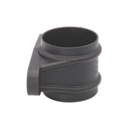 FloPlast Cast Iron Effect Round Pipe Socket Black 68mm