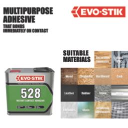 Evo-Stik 528 Industrial Contact Adhesive Translucent Amber 2.5Ltr