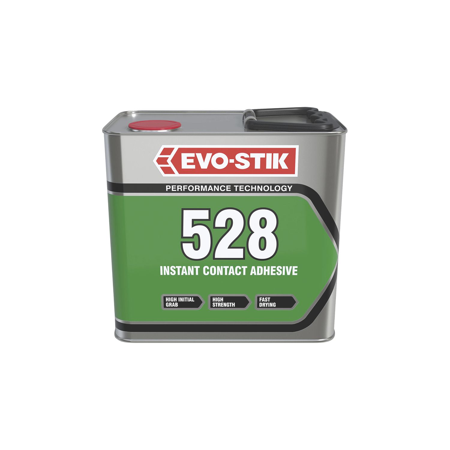 Evo-Stik 528 Industrial Contact Adhesive Translucent Amber 2.5Ltr (42076)