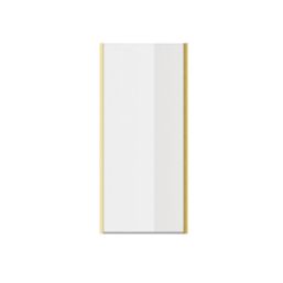 Essentials Semi-Framed Shower Enclosure Side Panel Brushed Brass 760mm