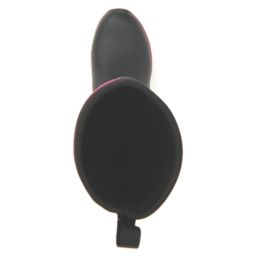 Muck Boots Arctic Adventure  Size 3 Womens Black/ Maroon Non Safety Wellies