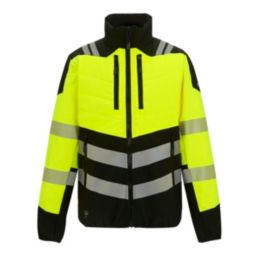 Regatta X-Pro Hybrid Hi-Vis Jacket Black / Yellow X Large 50" Chest