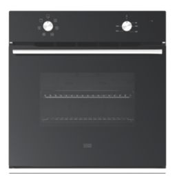 Cooke & Lewis  Built-in Multi-Function Oven & Induction Hob Black