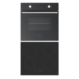 Cooke & Lewis  Built-in Multi-Function Oven & Induction Hob Black