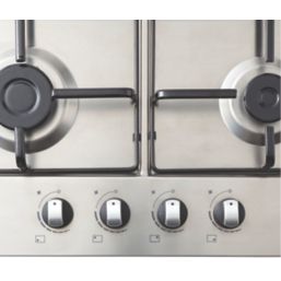 Cooke & Lewis  Gas Hob Stainless Steel 58cm