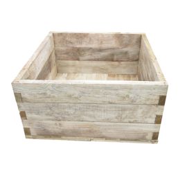 Forest Caledonian Garden Planter Natural Timber 900mm x 900mm x 452mm
