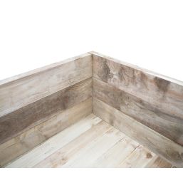 Forest Caledonian Garden Planter Natural Timber 900mm x 900mm x 452mm