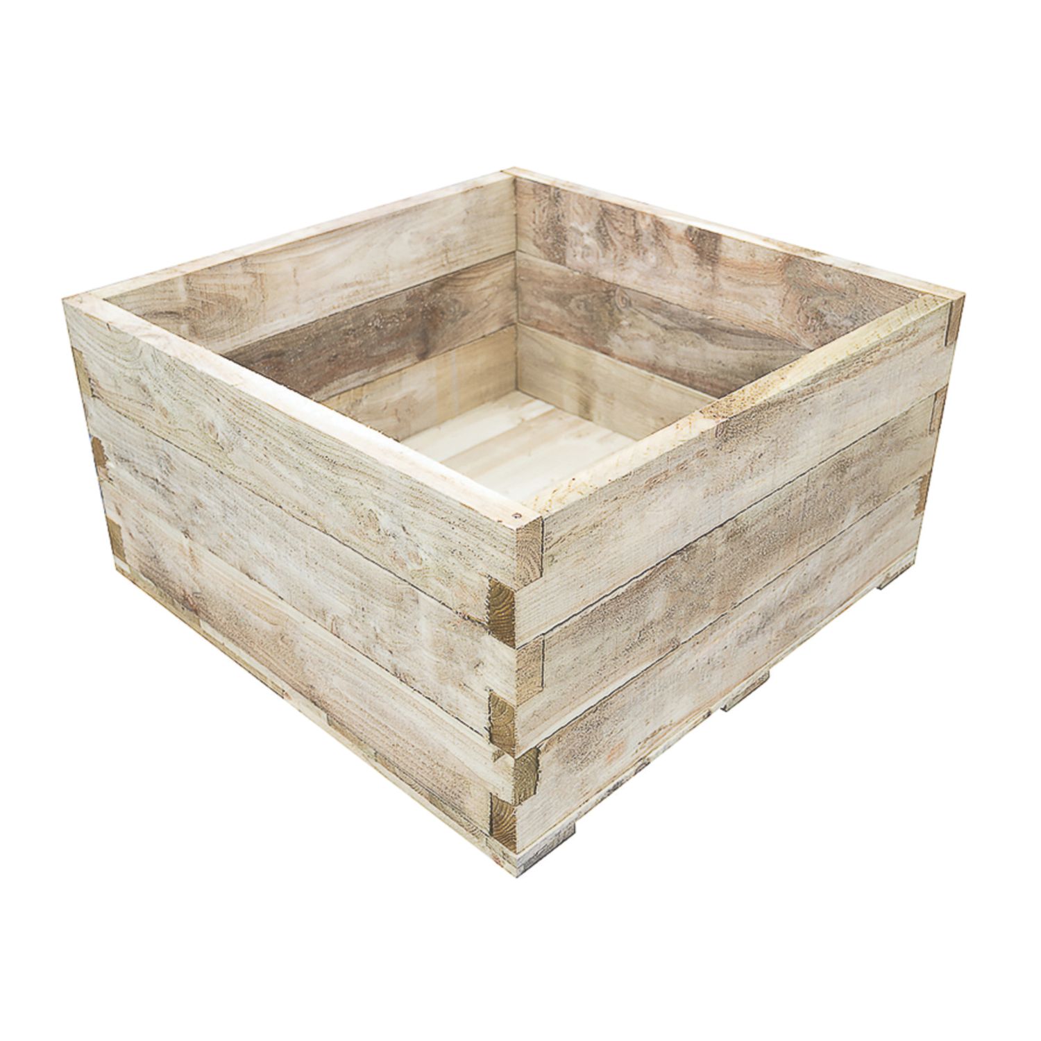 Forest Caledonian Garden Planter Natural Timber 900mm x 900mm x 452mm (420FL)