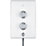 Mira Decor White / Chrome 9.5kW  Manual Electric Shower