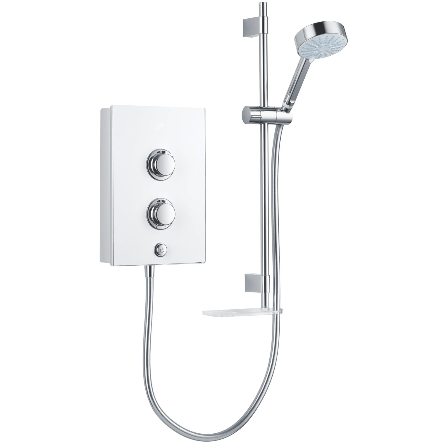 Mira Decor White/Chrome 9.5kW Manual Electric Shower (420GV)