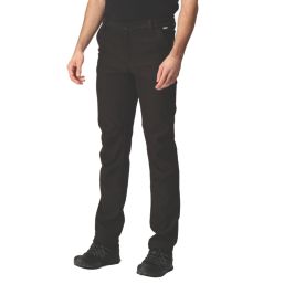 Regatta Fenton Trousers Black 34 W 32 L - Screwfix