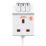 Masterplug 13A 3-Gang Switched Surge-Protected Extension Lead White 2m