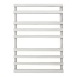 Time 690mm x 500mm 876BTU Silver Flat Designer Towel Radiator