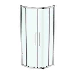 Ideal Standard I.life Semi-Framed Quadrant Shower Enclosure Non-Handed Silver 800mm x 800mm x 2005mm