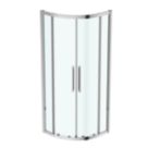 Ideal Standard I.life Semi-Framed Quadrant Shower Enclosure  Silver 800mm x 800mm x 2005mm