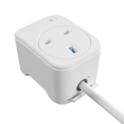 Masterplug 13A 1-Gang Unswitched Surge-Protected Extension Lead
 + 3A 2-Outlet Type C USB Charger Matt White 2m